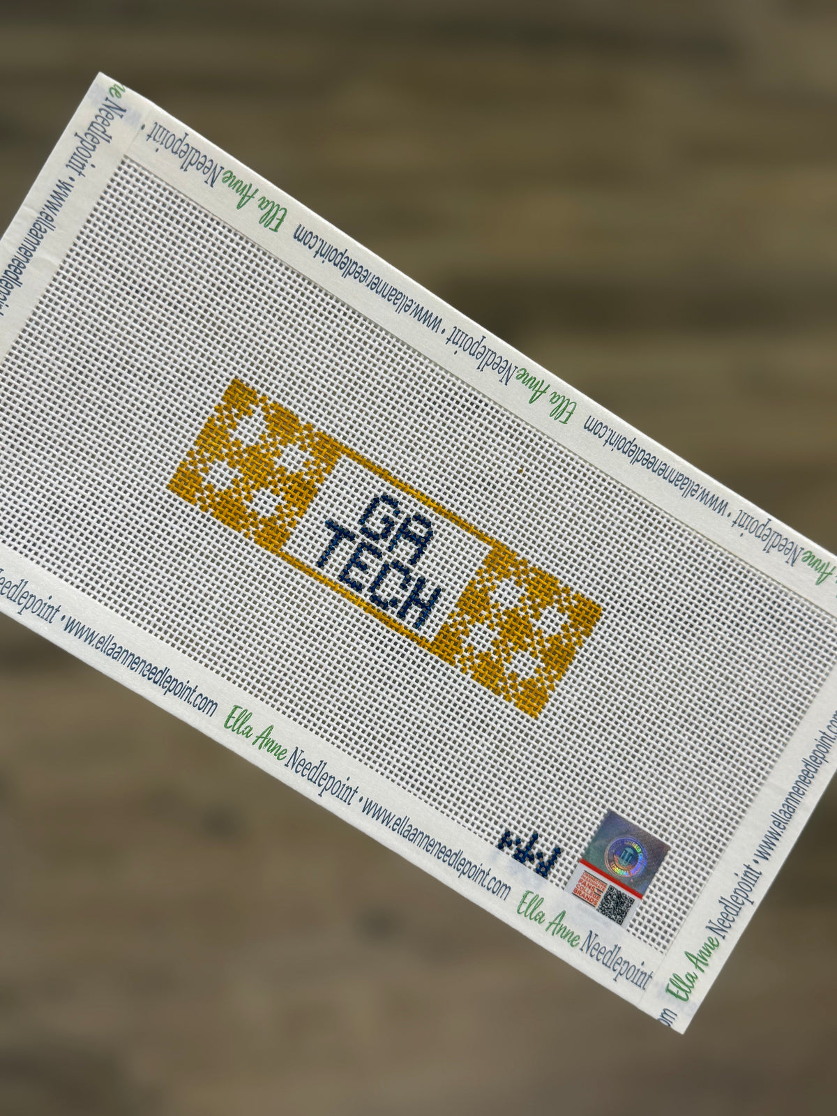 Georgia Tech Gingham Fob