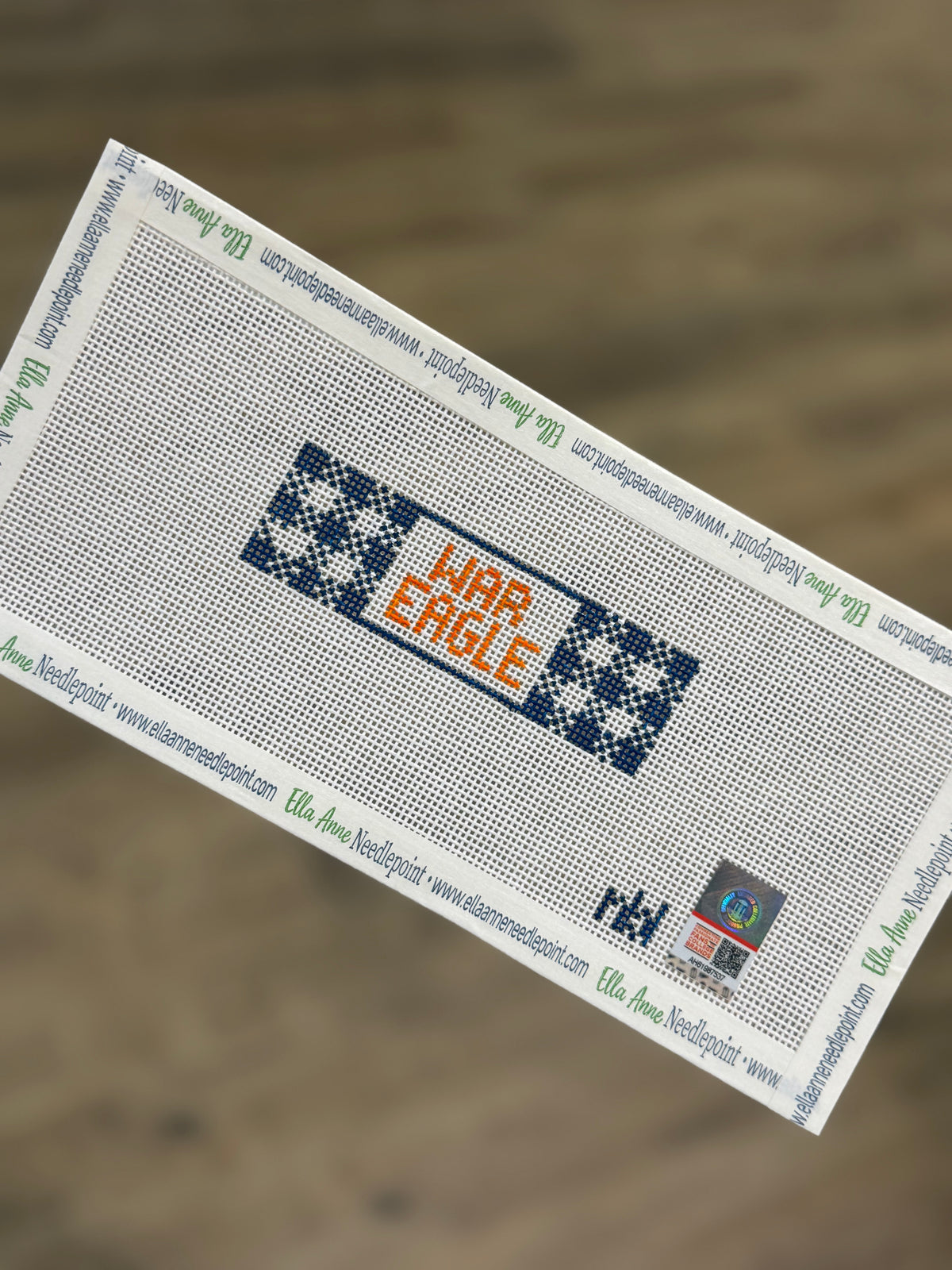 Auburn Gingham Fob