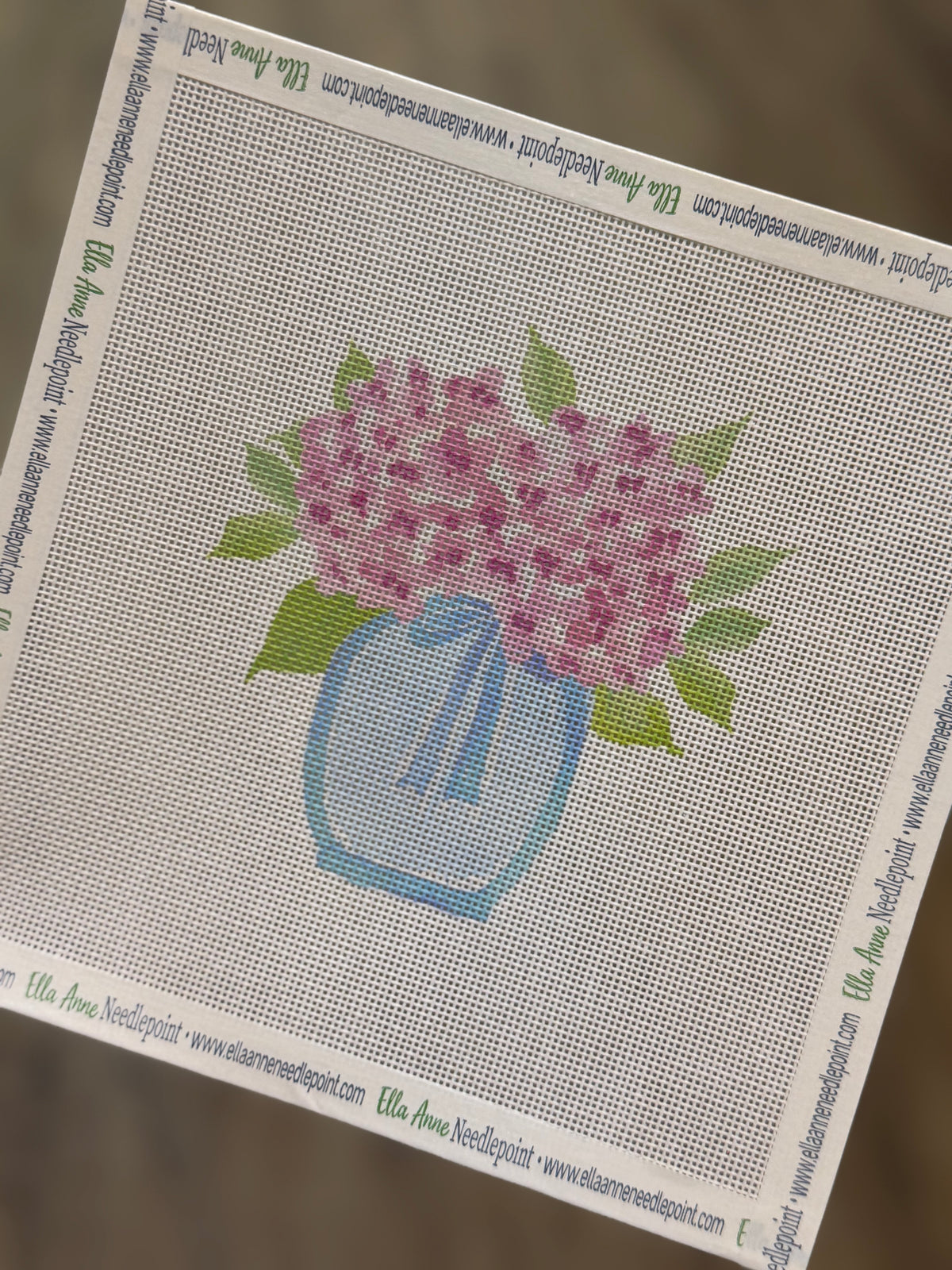 Pink Hydrangea Flower Canvas