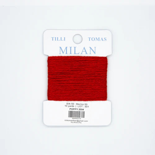 Tilli Tomas Milan Card- Poppy 2554