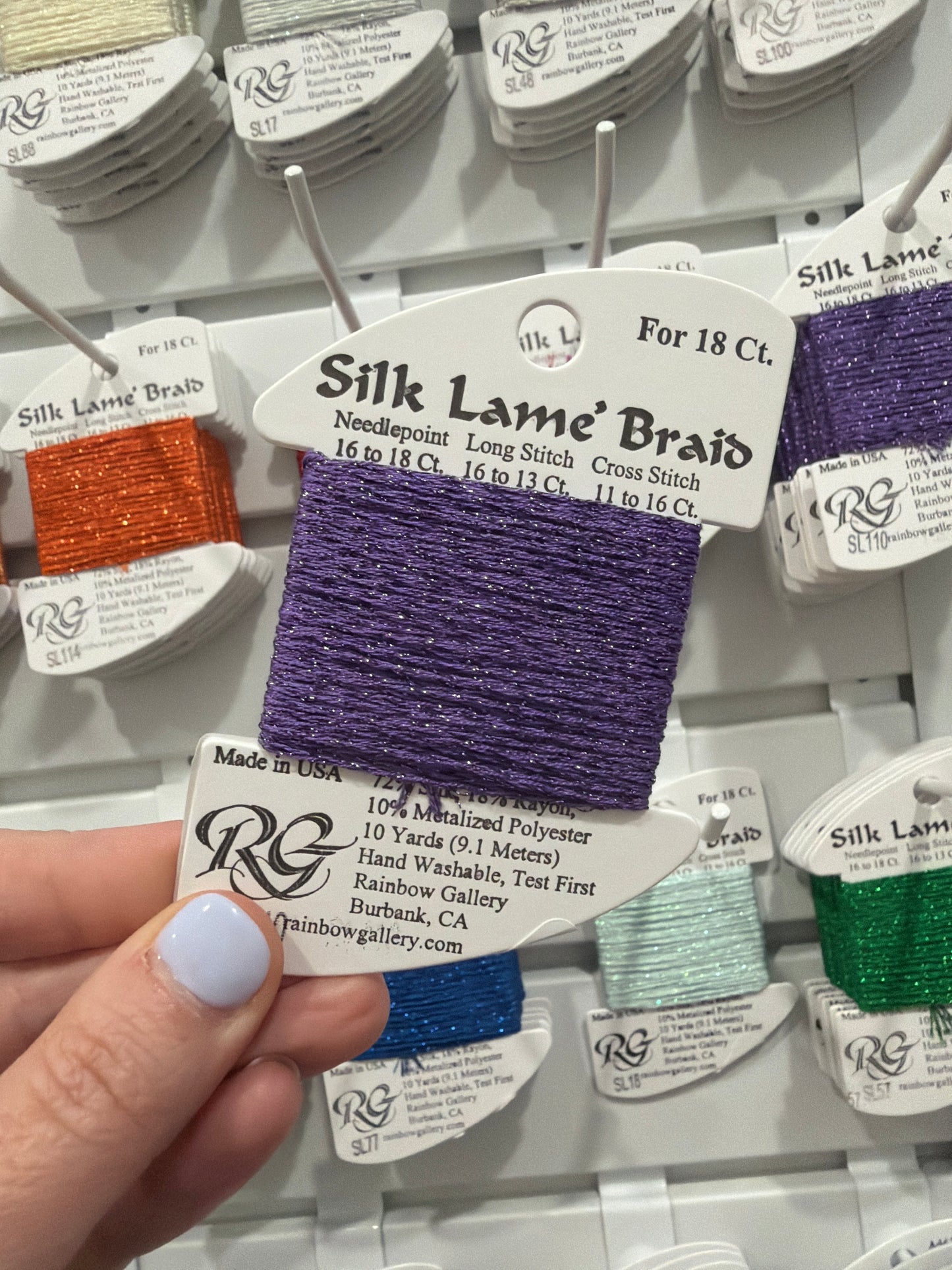 Silk Lame Braid SL110 Dark Violet