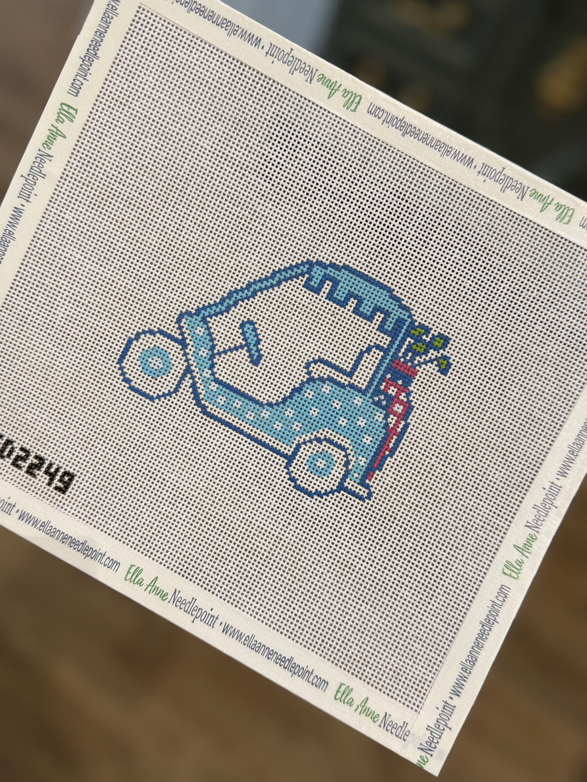Turquoise Golf Cart