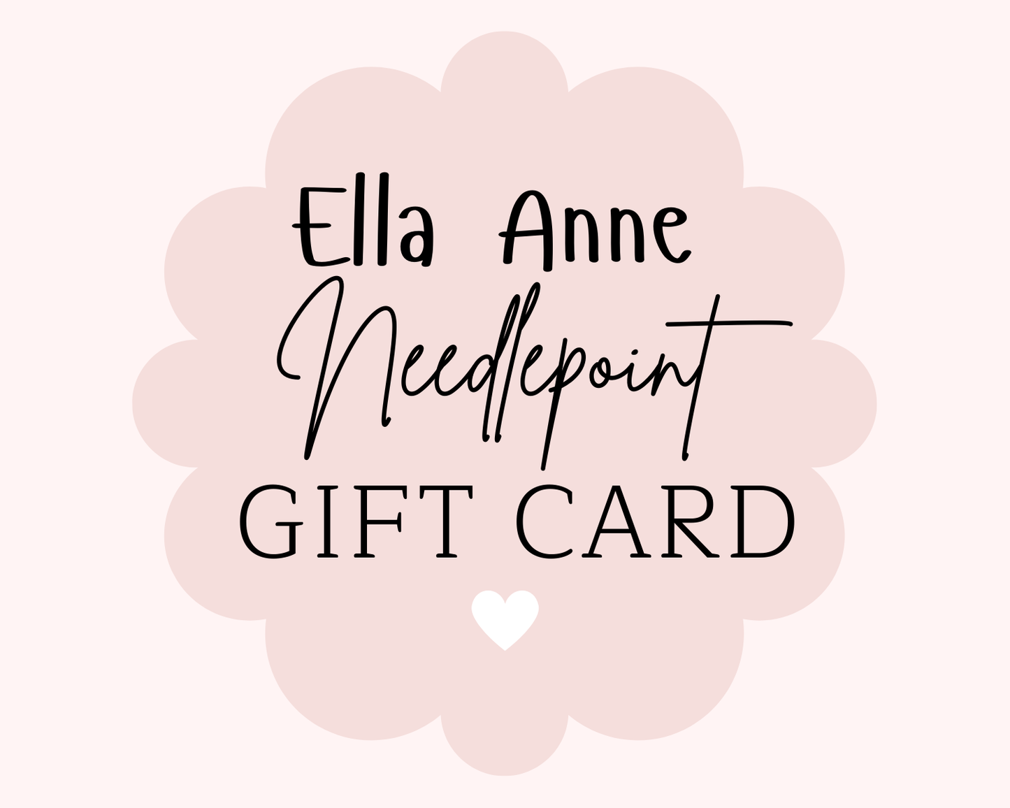 Ella Anne Needlepoint Gift Card