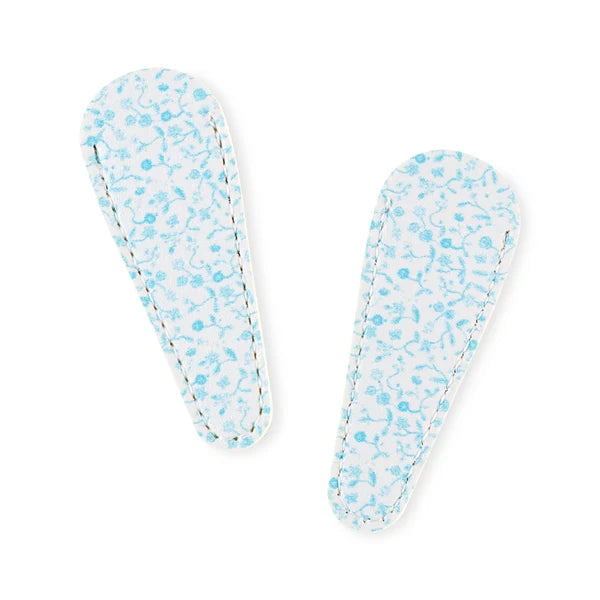 Bisou Blue Embroidery Scissors + Leather Scissor Case