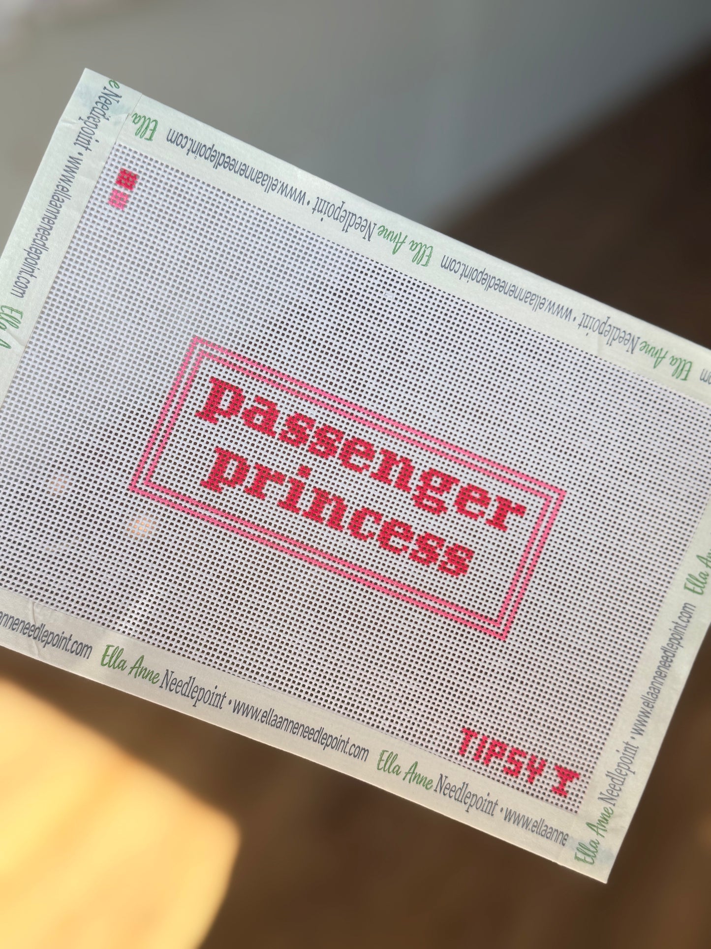 Passenger Princess Needlepoint Canvas