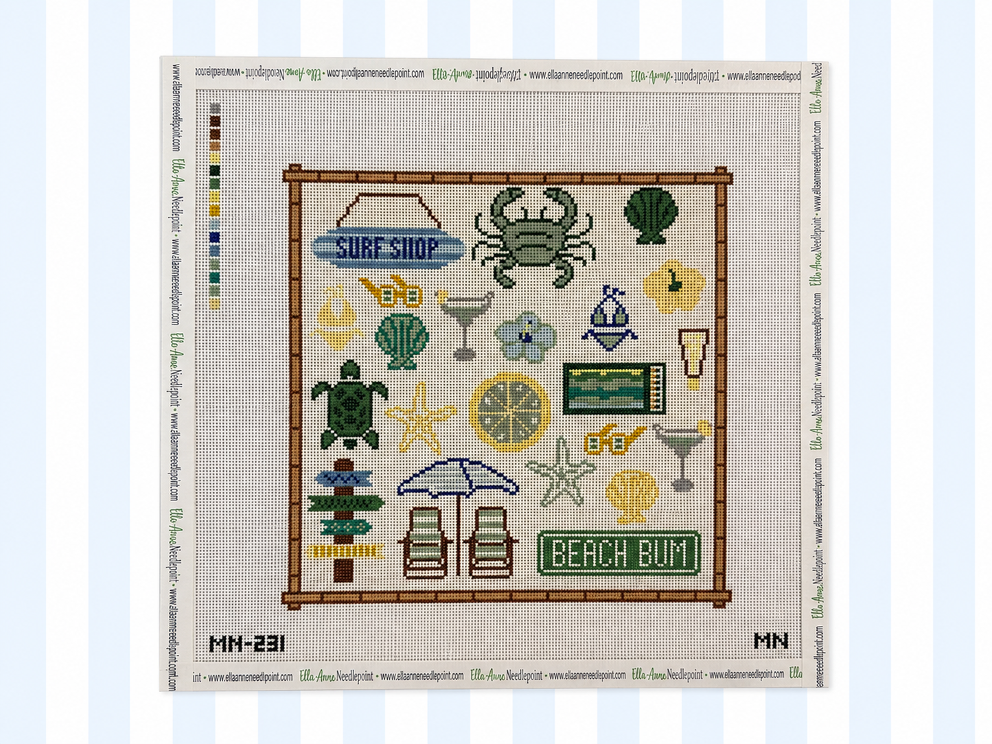 Cool Tones Beach Bum Toile