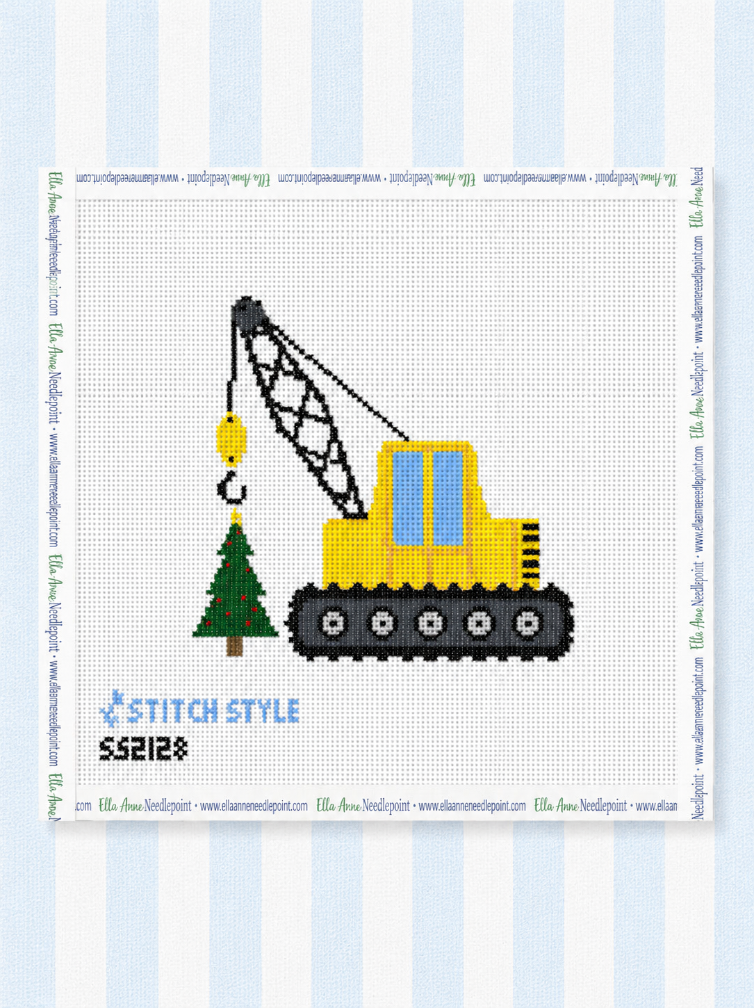 Christmas Construction Crane w/ Tree