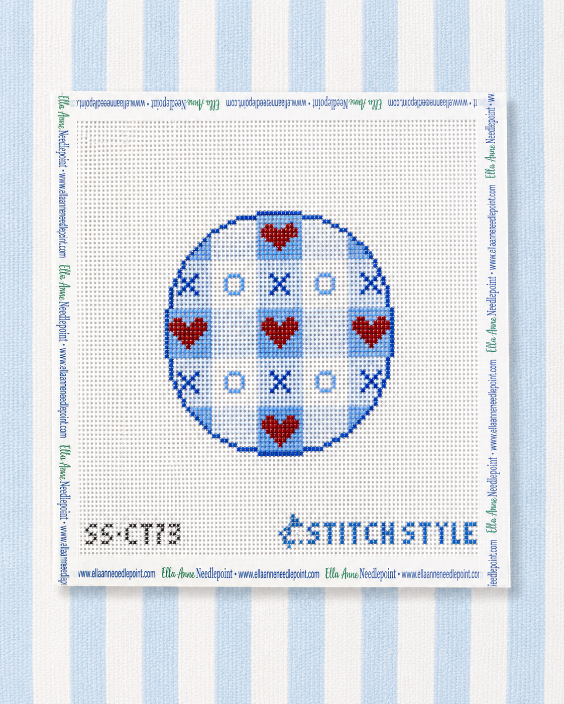 Valentine Gingham Blue