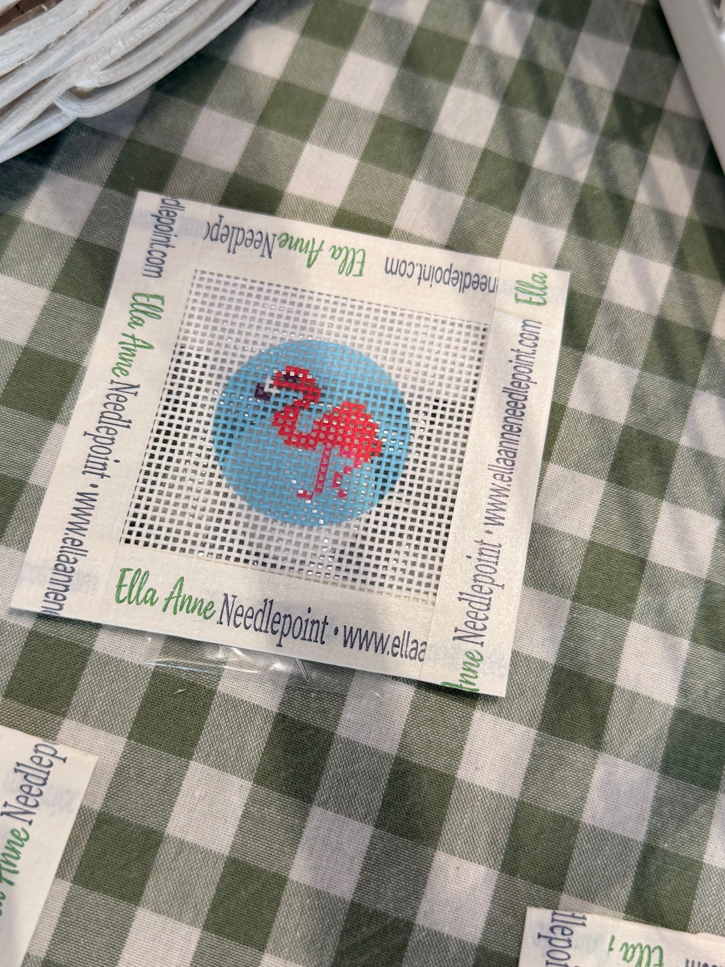 Pink Flamingo Round Mini