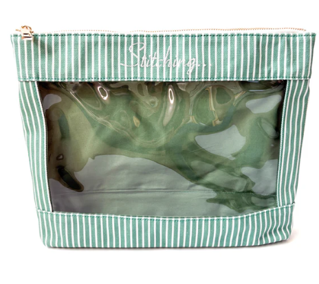 Stitching Project Bag Green