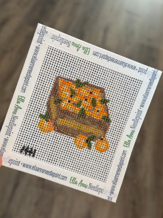 Georgia Peaches Basket Canvas