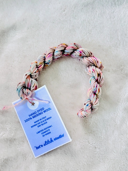 Lets Stitch | Confetti - Hand Dyed Merino Wool