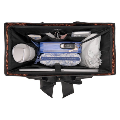 Case-Mate Tortoiseshell Bow Jelly Tote Bag + Insert Organizer