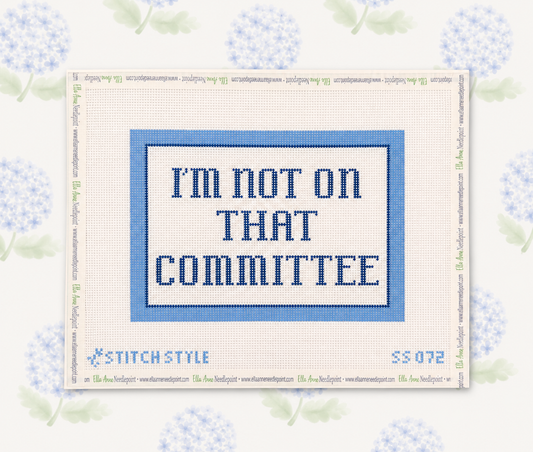 I Am Not on That Committee