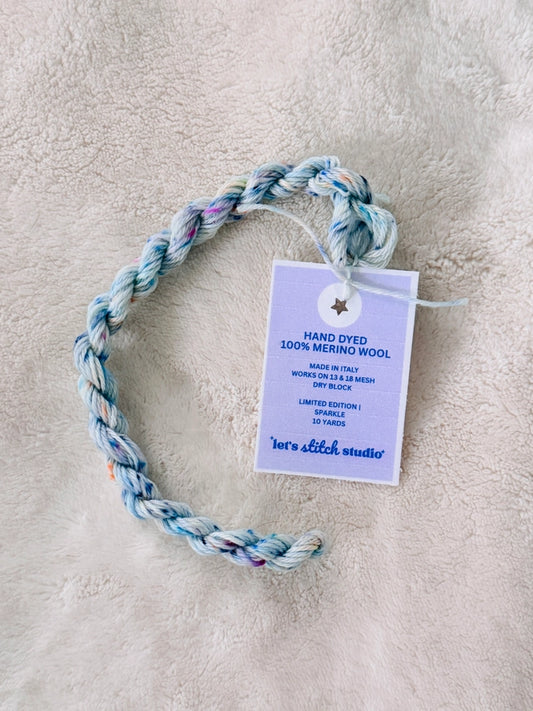 Lets Stitch | Sparkle - Hand Dyed Merino Wool