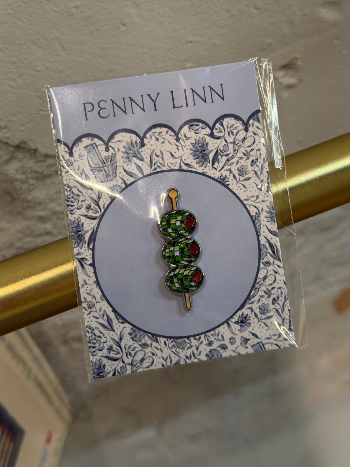 Angelic Stitch Disco Olives Needle Minder