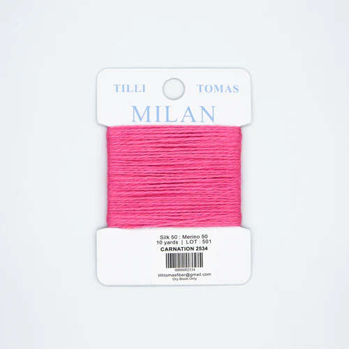 Tilli Tomas Milan Card- Carnation 2534