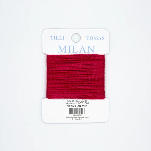 Tilli Tomas Milan Card- Vermilion 2552