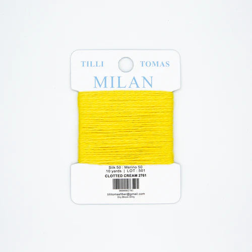 Tilli Tomas Milan Card- Clotted Cream 2761