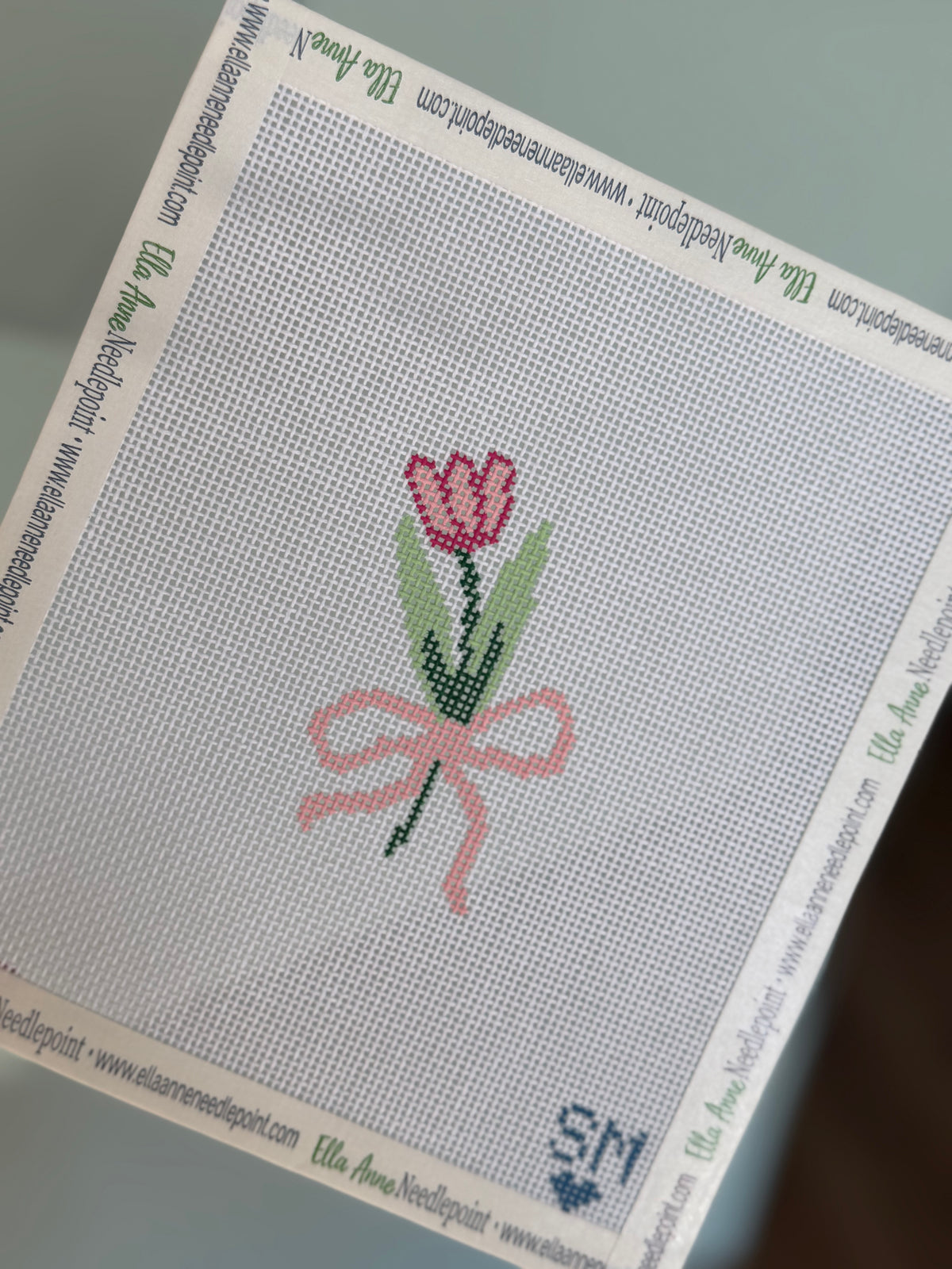 Tulip Stem w/ Bow Canvas