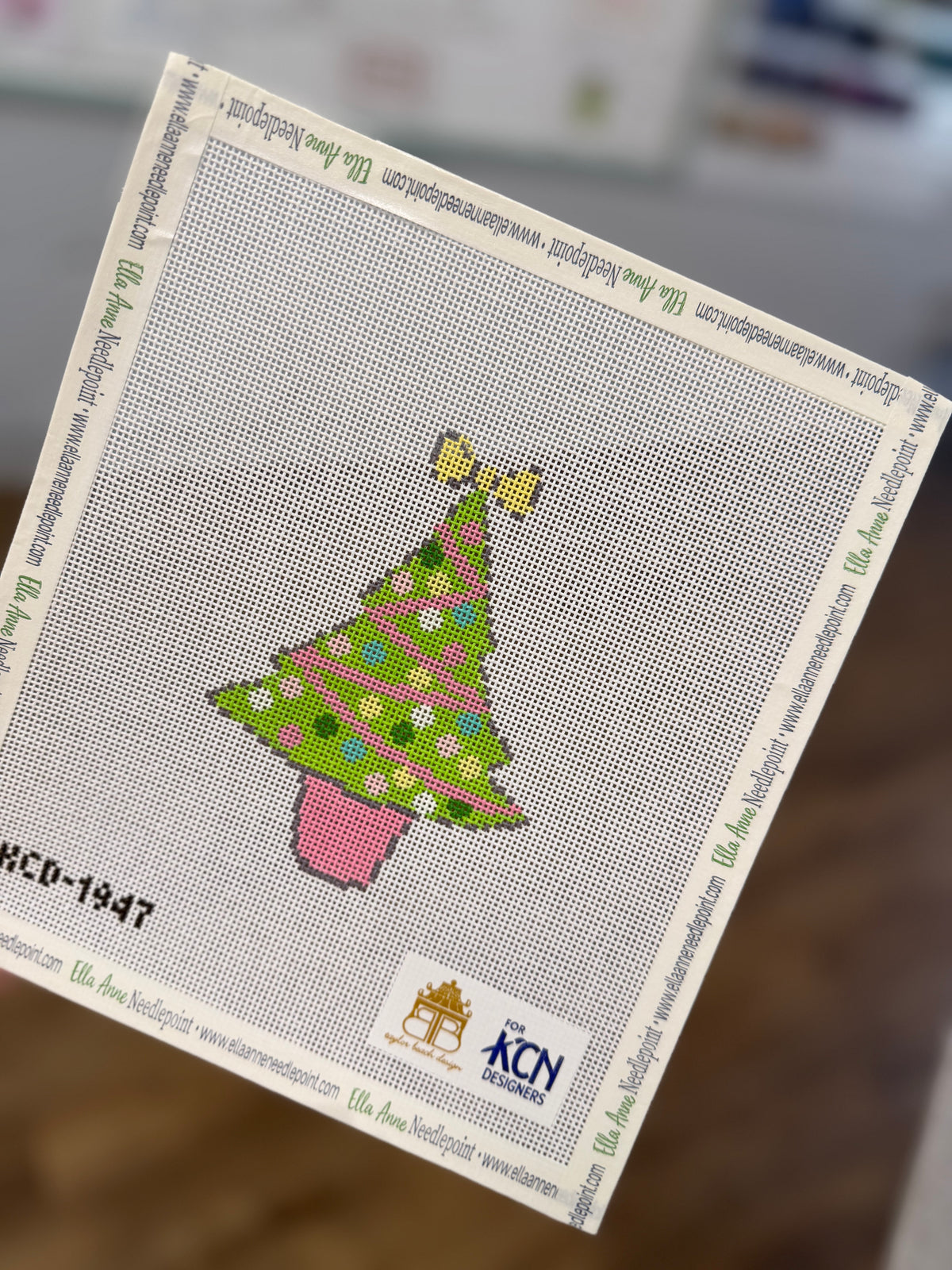 Green Christmas Tree w/ Ornaments