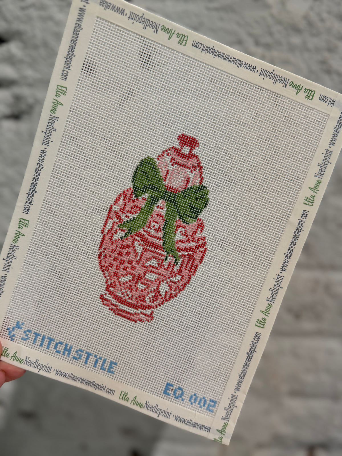 Emily Quigley: Red Ginger Jar with Green Bow