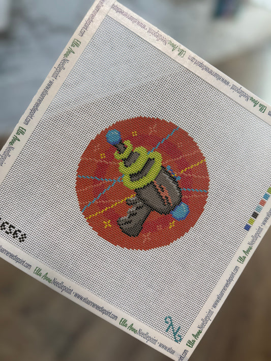 Atomic Space Ray Gun Canvas