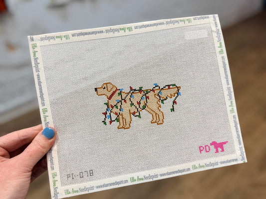 Golden Retriever Christmas Light