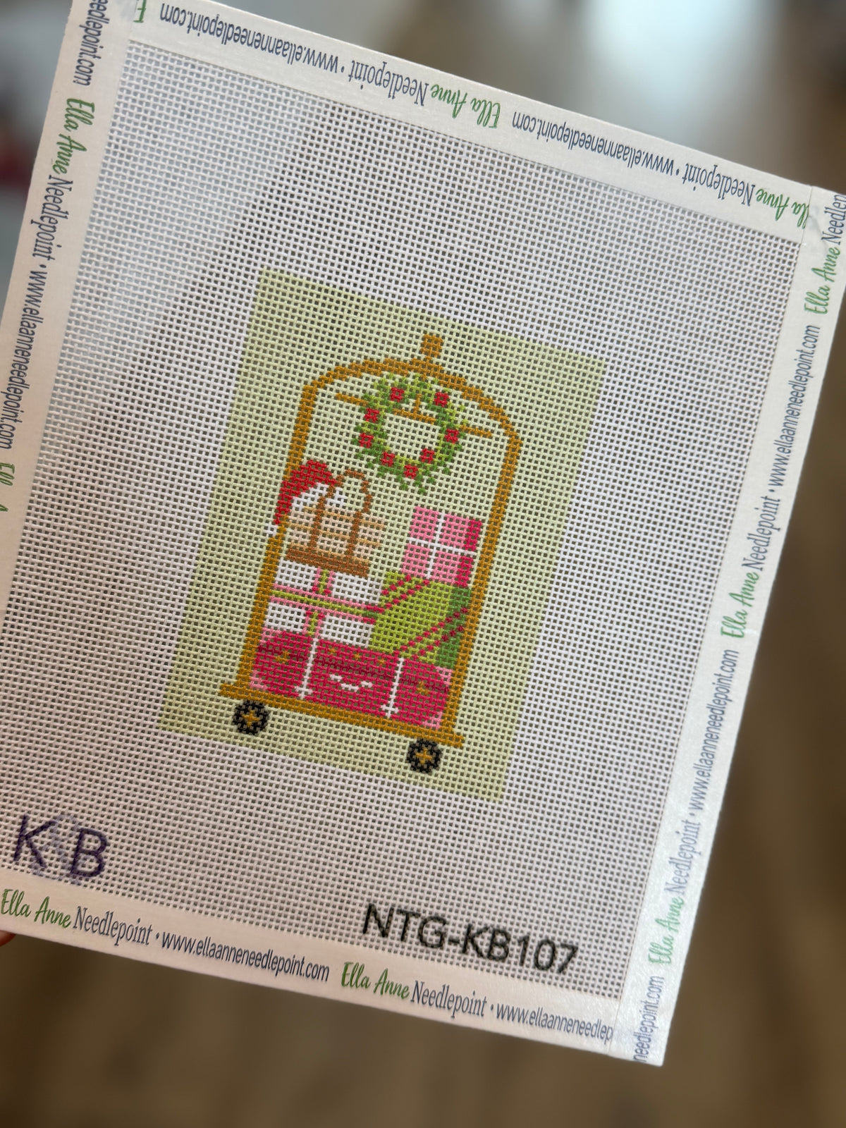 Palm Beach Christmas Luggage Cart