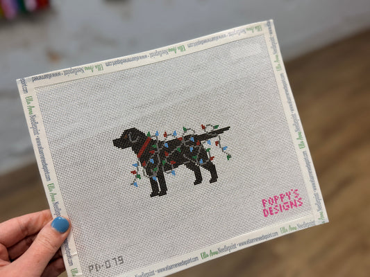 Black Lab Christmas Light