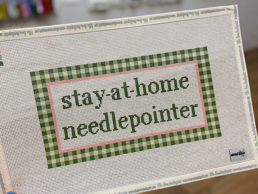 Gingham Stay-At-Home Needlepointer