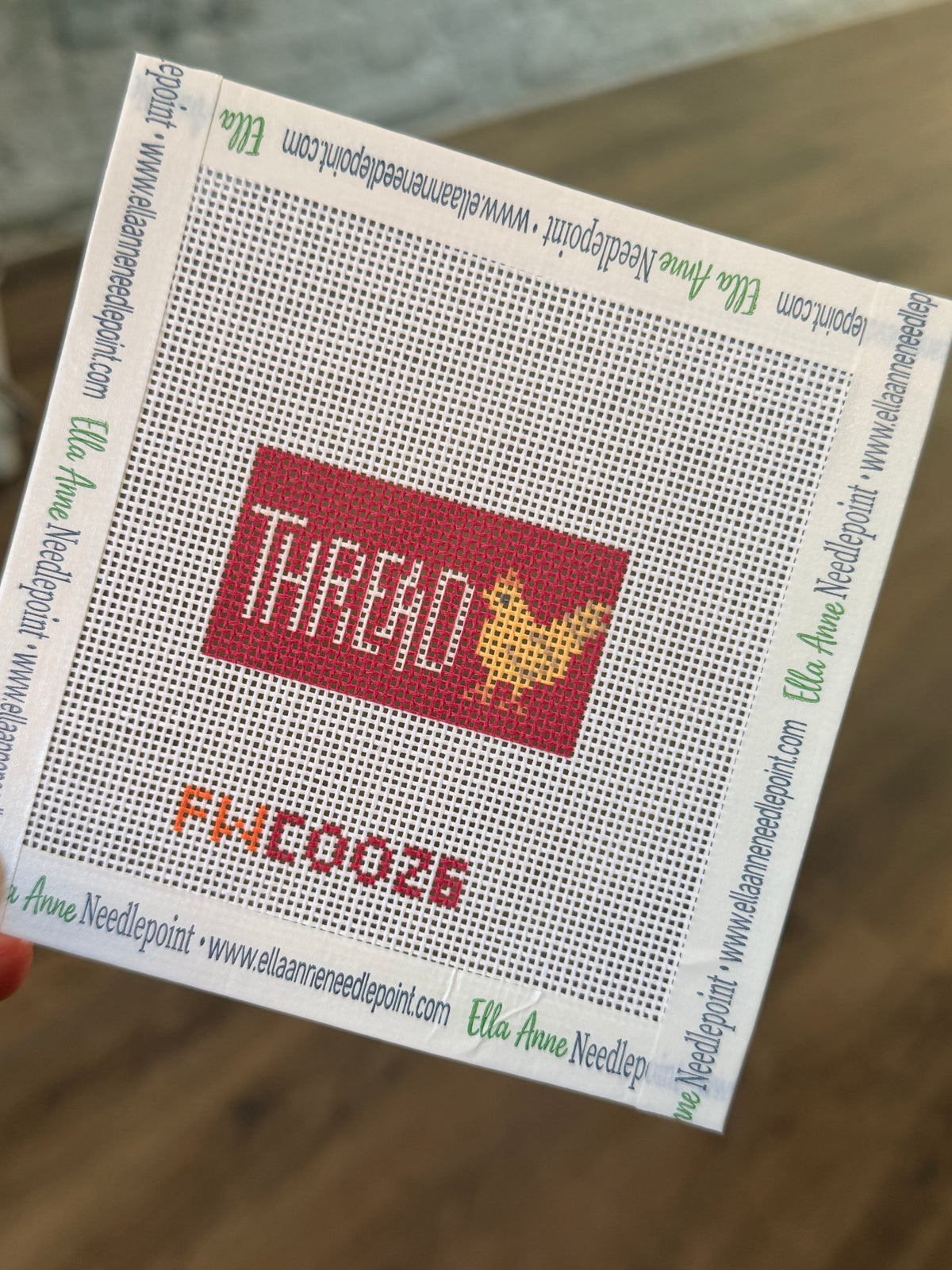 Thread Chicken Needlepoint Canvas