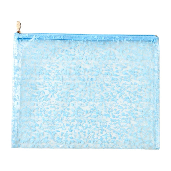 Bisou Blue PVC Project Bag | Large