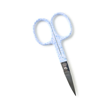 Bisou Blue Embroidery Scissors + Leather Scissor Case