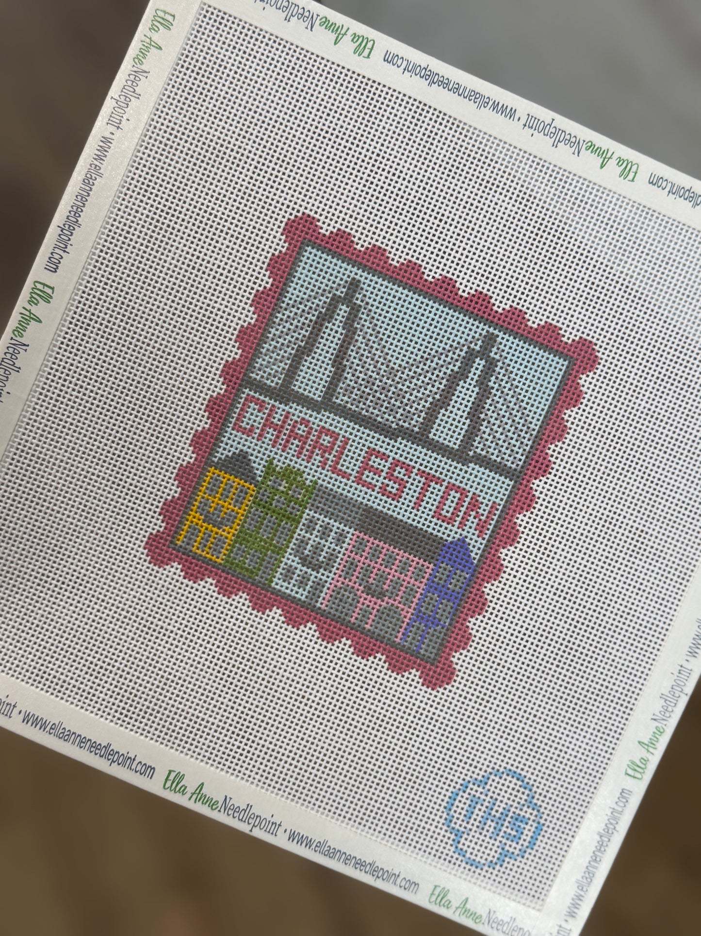 Charleston Stamp Canvas