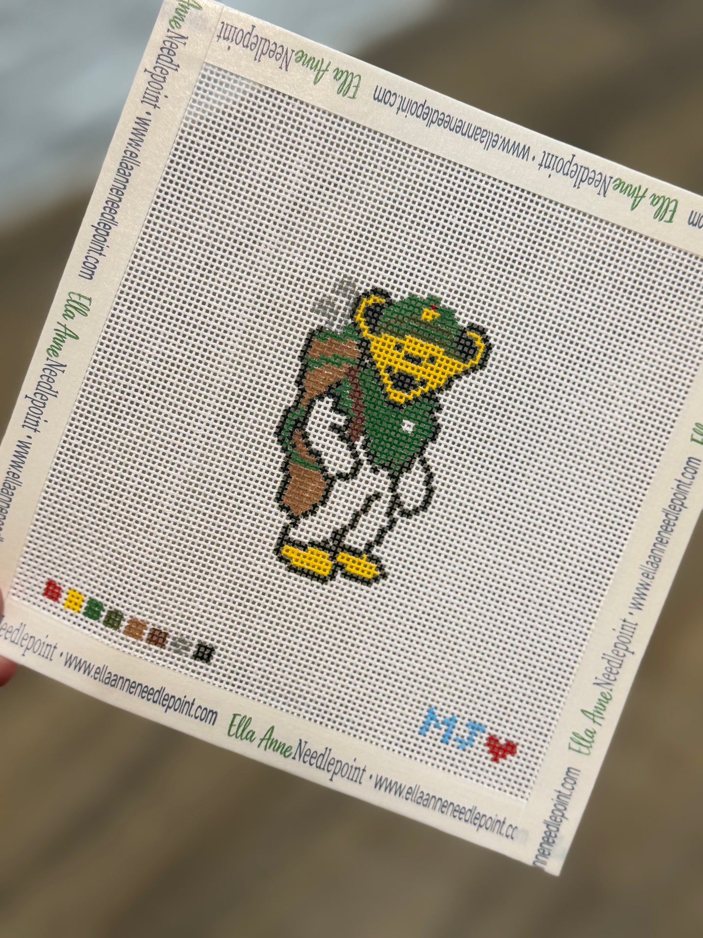 Grateful Dead Bear Golfing