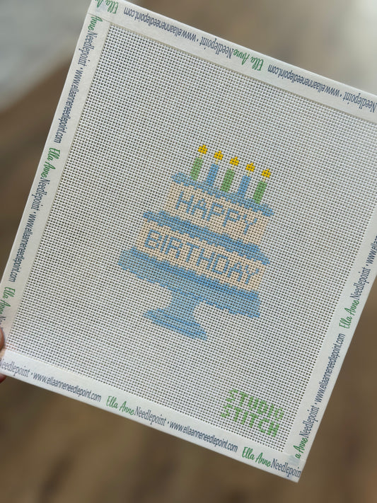 Happy Birthday Cake | Blue