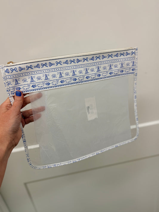 Large Nantucket Coastal Reverie Print Project Bag (Penny Linn)