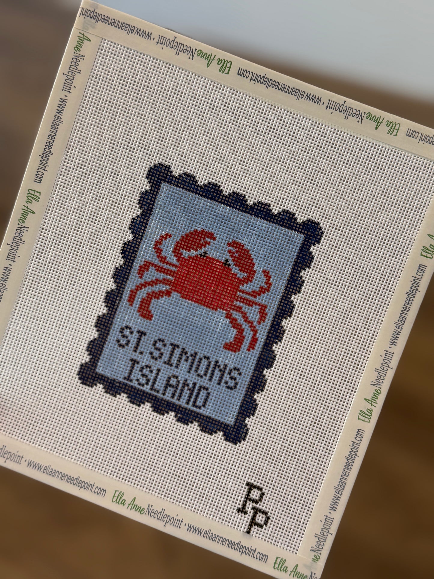 St. Simons Island Crab Travel Stamp