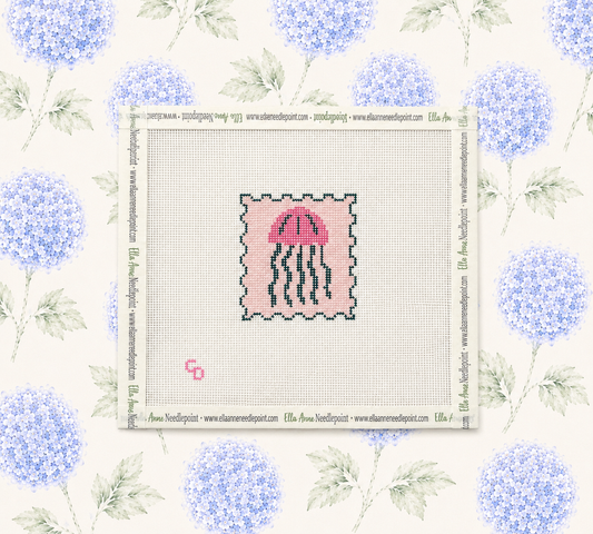 Jellyfish Stamp Canvas