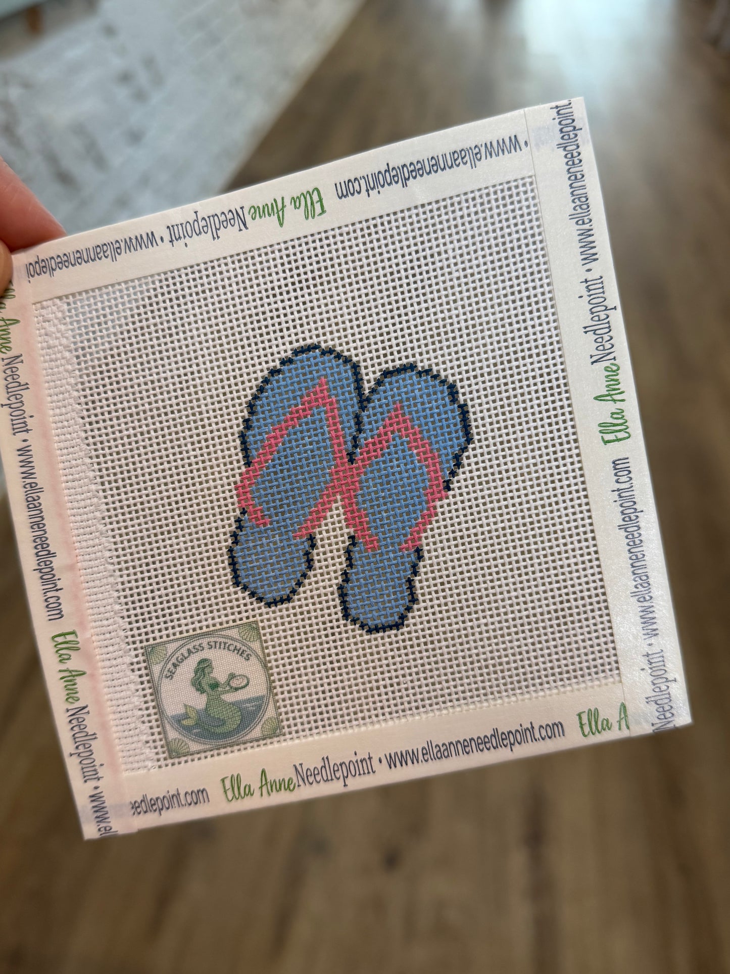 Blue Flip Flops