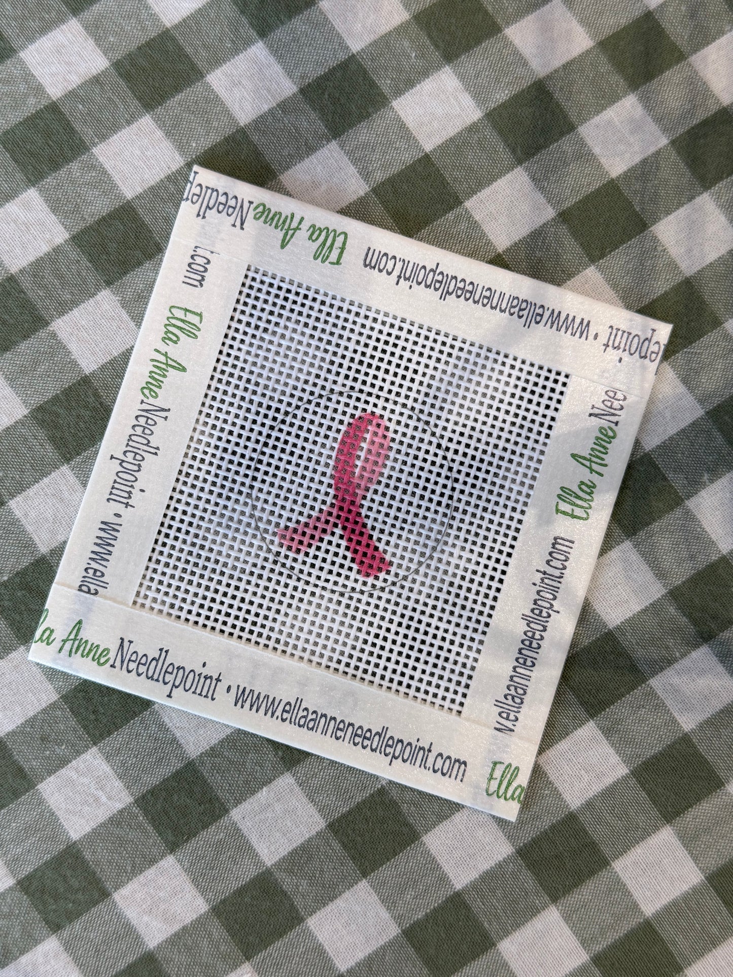 Pink Ribbon Round Mini