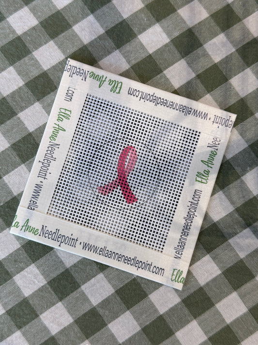 Pink Ribbon Round Mini