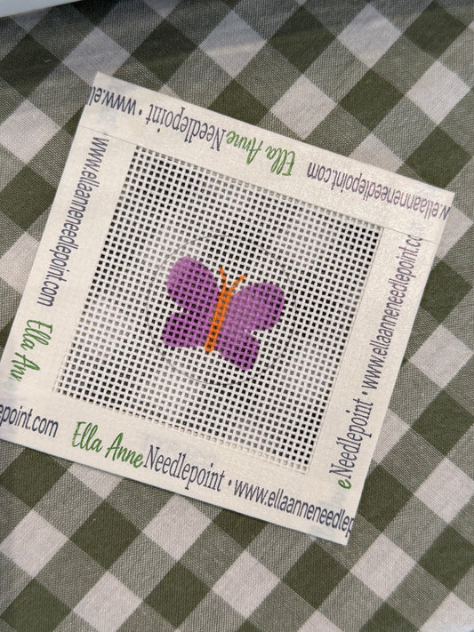 Butterfly Round Mini | Purple + Orange