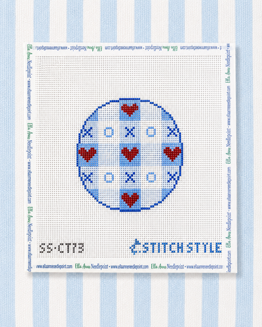 Valentine Gingham Blue