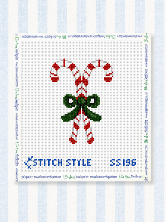 Candy Canes w/ Green Bow