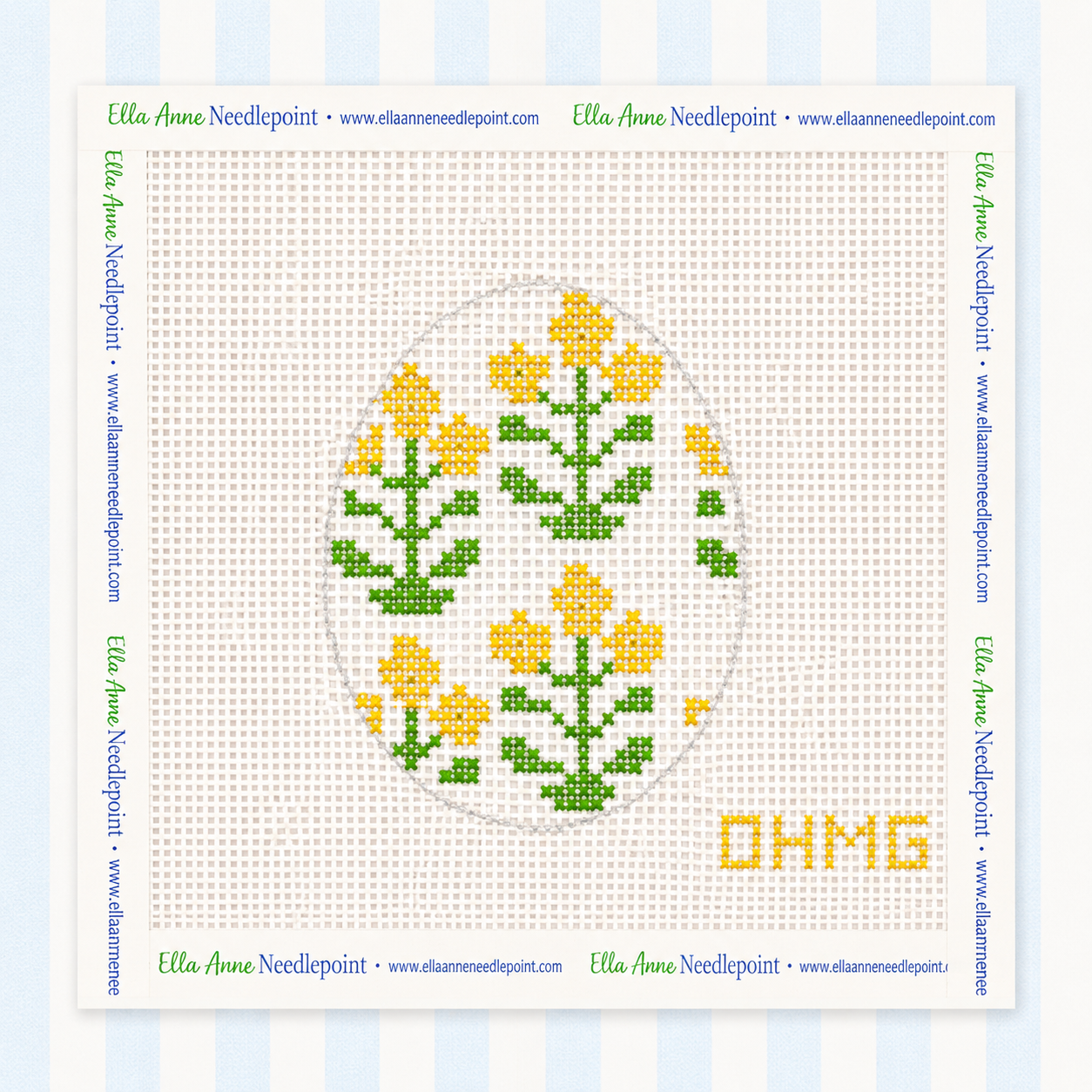 Yellow Floral Egg