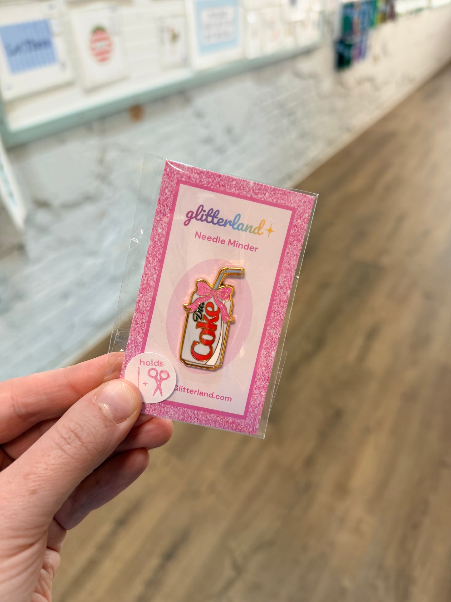 Diet Soda Can Needle Minder