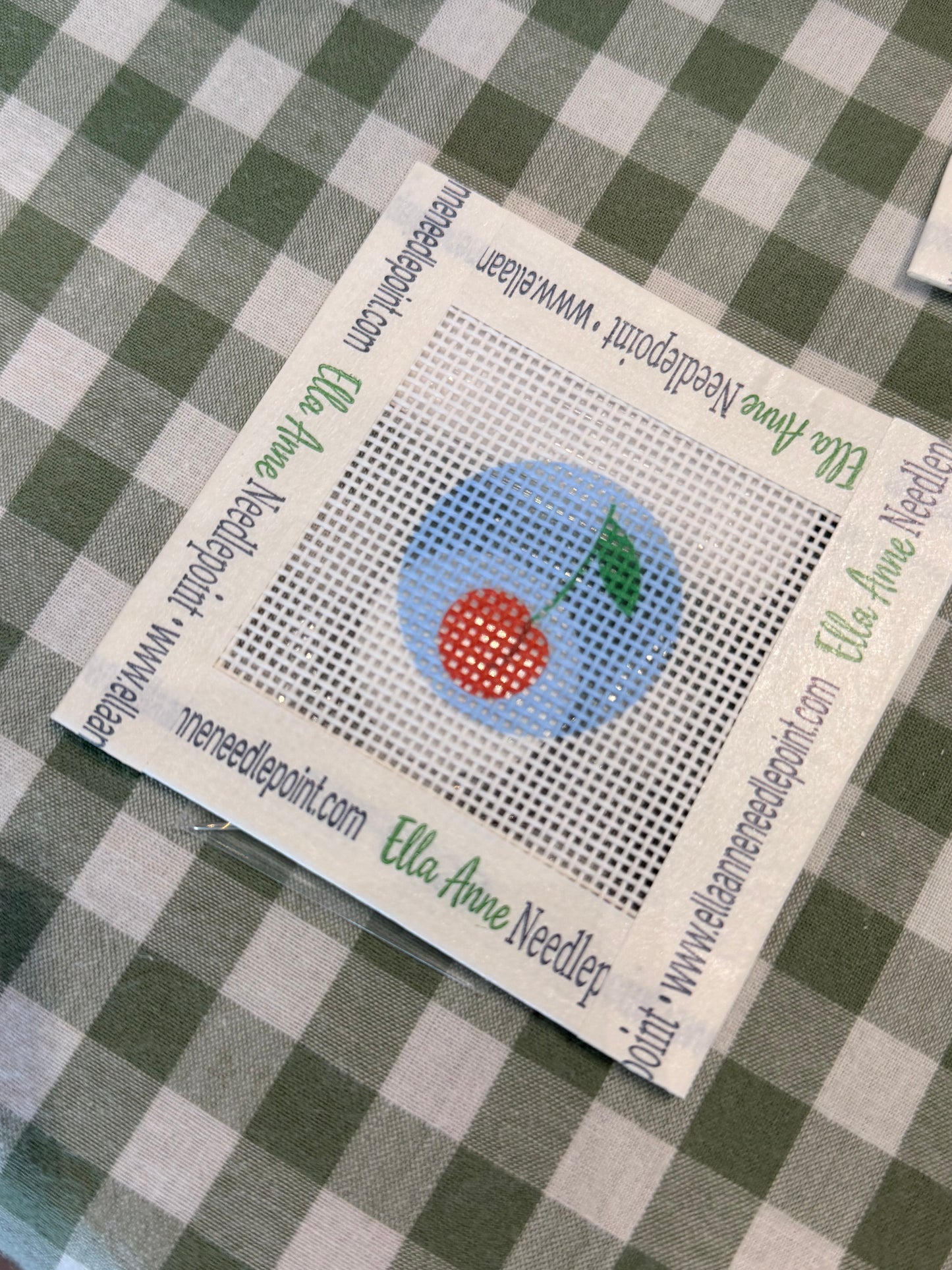 Cherry Round Mini Canvas