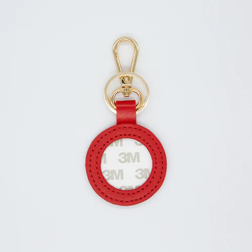 Self-Finishing Leather Key Fob (Red)